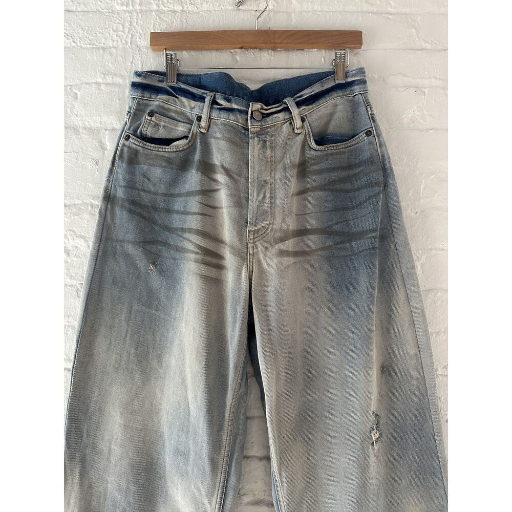 Acne Studios 1981 Carver Wide Leg Baggy Jeans - Picture 2 of 5